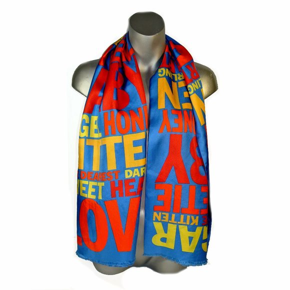 Vintage Marc Jacobs Sugar Scarf, 100% Silk, Long! - Picture 1 of 7